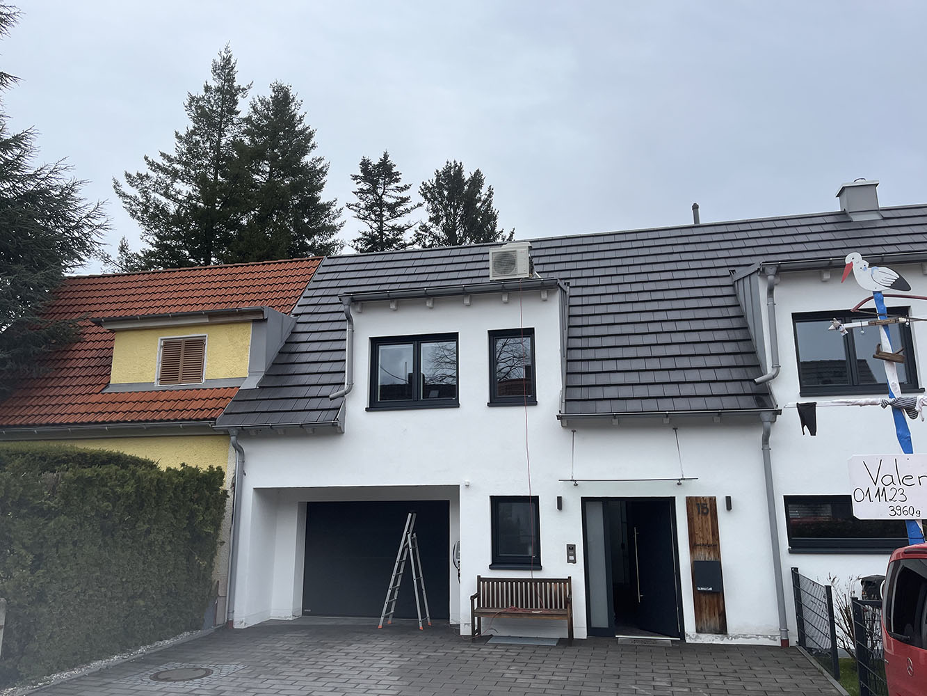 Haus mit Wärmepumpe