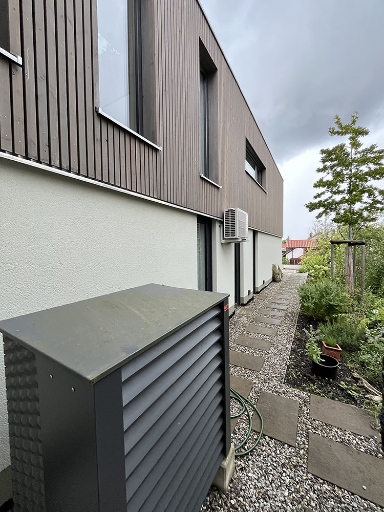 Gebäude mit Klimatechnik